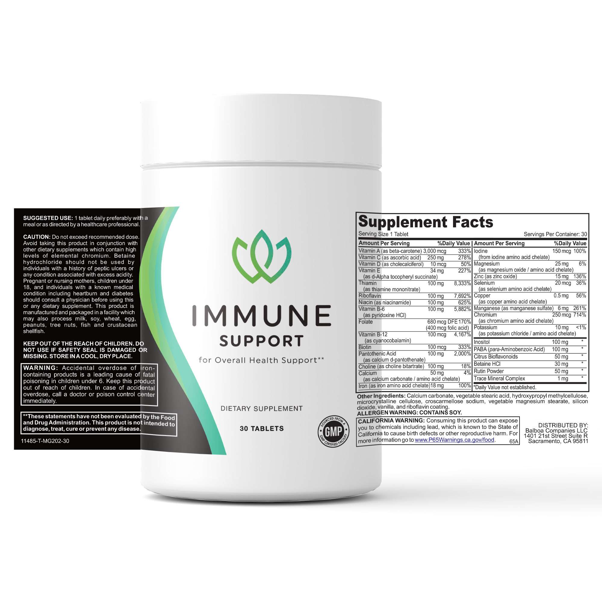 Immune Booster by Wartovir - Label Open